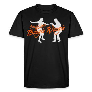 Boogie Woogie Swing Dance Dancing - Men's Premium Organic T-Shirt - black - Front - Nico (187cm)