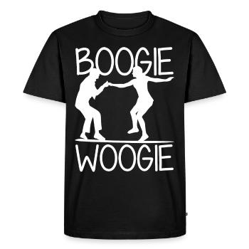 Boogie Woogie Dance Dancing Swing - Men's Premium Organic T-Shirt - black - Front - Nico (187cm)
