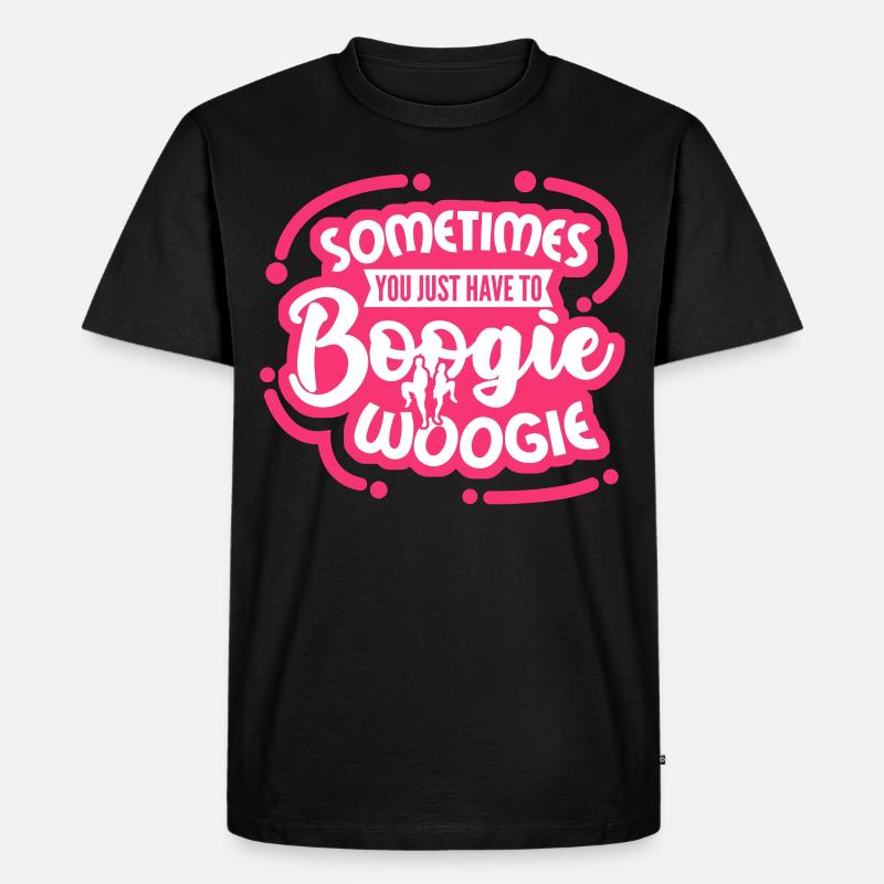 Boogie Woogie Boogie-Woogie Dancing - Männer Premium Bio T-Shirt - Schwarz