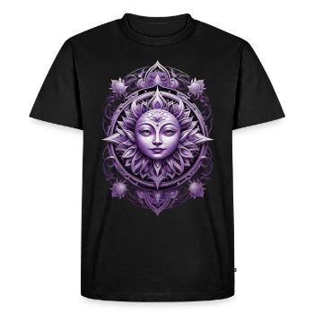 Mandala Design Aesthetic Pattern Spiritual - Men's Premium Organic T-Shirt - black - Front - Nico (187cm)