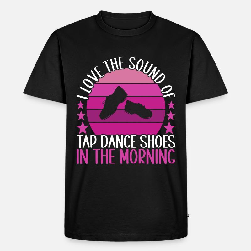 Stepptanz Stepptänzer - Männer Premium Bio T-Shirt - Schwarz