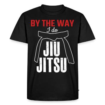 Ju-Jitsu Jiu-Jitsu Brésilien BJJ - T-shirt Premium bio Homme - noir - Devant - Nico (187cm)