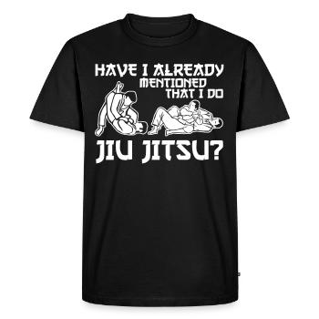 Ju-Jitsu BJJ - T-shirt Premium bio Homme - noir - Devant - Nico (187cm)