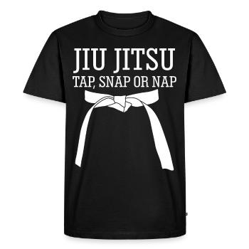 Ju-Jitsu Jiu-Jitsu BJJ Jujutsu - T-shirt Premium bio Homme - noir - Devant - Nico (187cm)