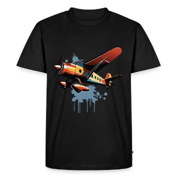 Model Airplane Pilot Airplane Hobby Design - Men's Premium Organic T-Shirt - black - Front - Nico (187cm)