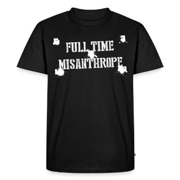 Misanthrope N’aime pas Misanthrope - T-shirt Premium bio Homme - noir - Devant - Nico (187cm)