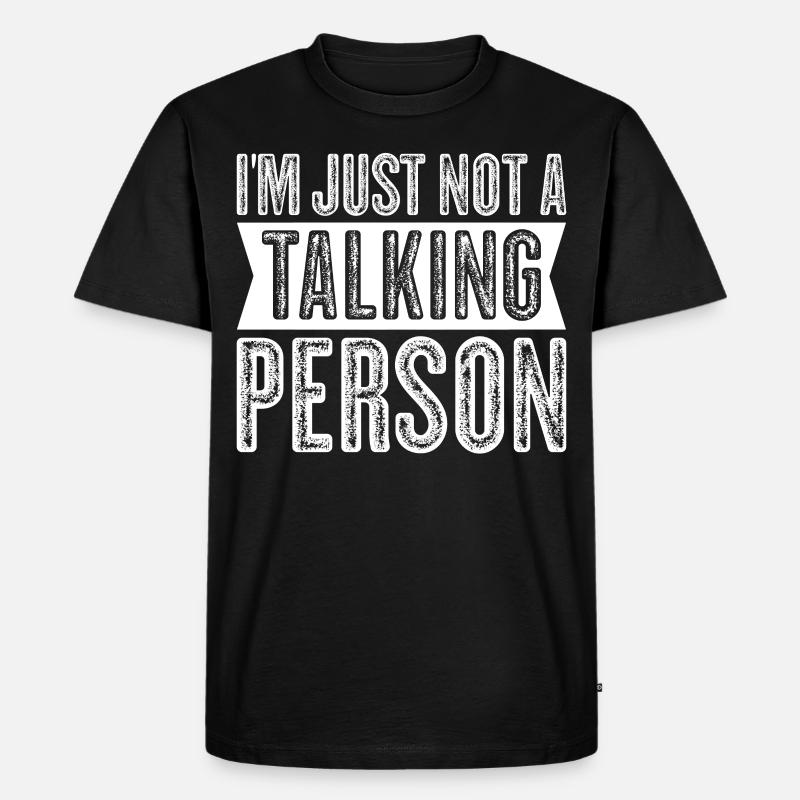 Misanthropist Grumpy Misanthrope - Männer Premium Bio T-Shirt - Schwarz