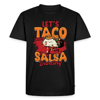 Salsero Salsera Let’s Taco À propos de la danse salsa - T-shirt Premium bio Homme - noir - Devant - Nico (187cm)