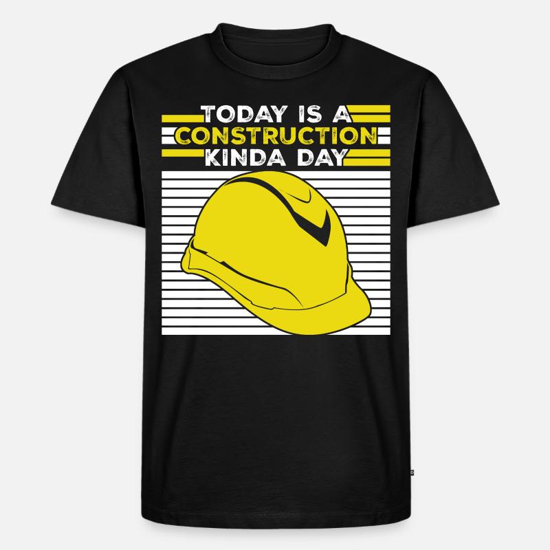 Construction Site Construction Manager - Männer Premium Bio T-Shirt - Schwarz