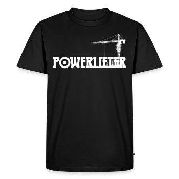 Grue de chantier - T-shirt Premium bio Homme - noir - Devant - Nico (187cm)