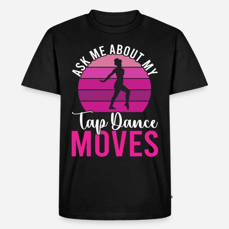 Stepptanz Stepptänzer - Männer Premium Bio T-Shirt - Schwarz