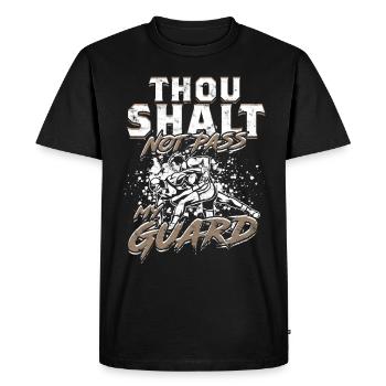 Sambo Thou Shalt Not Pass My Guard - Men's Premium Organic T-Shirt - black - Front - Nico (187cm)