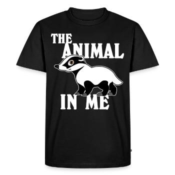 Honey Badger Cute Honey Badgers - Men's Premium Organic T-Shirt - black - Front - Nico (187cm)