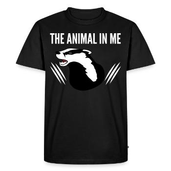 Honey Badger Honey Badgers - Men's Premium Organic T-Shirt - black - Front - Nico (187cm)