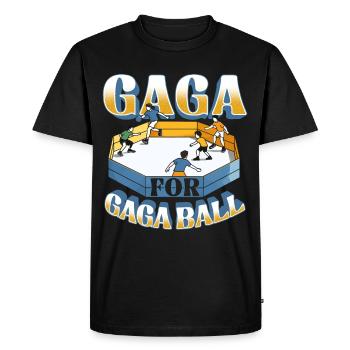 Gagaball Gaga Pour Gaga Ball Dodgeball - T-shirt Premium bio Homme - noir - Devant - Nico (187cm)