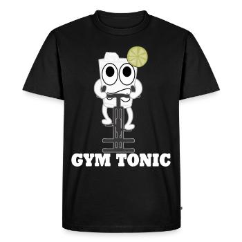 Gymnase de motivation pour le cyclisme en salle - T-shirt Premium bio Homme - noir - Devant - Nico (187cm)