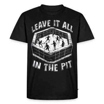 Gagaball Gaga Ball Dodgeball - Men's Premium Organic T-Shirt - black - Front - Nico (187cm)