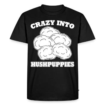Hushpuppies Hushpuppy Hush Puppy - Men's Premium Organic T-Shirt - black - Front - Nico (187cm)
