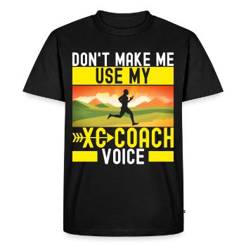 XC Running Running Runner Cross Country - Men's Premium Organic T-Shirt - black - Front - Nico (187cm)