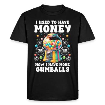 Candy dispenser chewing gum machine - Men's Premium Organic T-Shirt - black - Front - Nico (187cm)