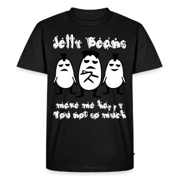 Jelly Bean Jelly Beans - Men's Premium Organic T-Shirt - black - Front - Nico (187cm)