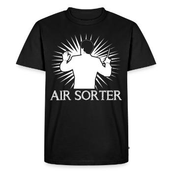 Chef d’orchestre de musique classique - T-shirt Premium bio Homme - noir - Devant - Nico (187cm)