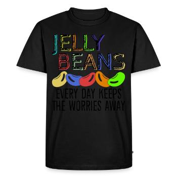 Jelly Beans Jelly Bean - Men's Premium Organic T-Shirt - black - Front - Nico (187cm)