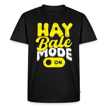 Farmer Hay Paille Balles de paille Balles de foin - T-shirt Premium bio Homme - noir - Devant - Nico (187cm)