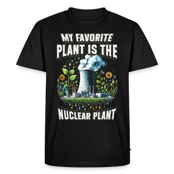 Ingénieur nucléaire Ma centrale préférée Centrale nucléaire - T-shirt Premium bio Homme - noir - Devant - Nico (187cm)