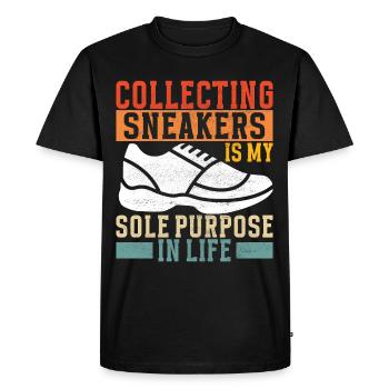 Sneakerhead Collectionneur de baskets - T-shirt Premium bio Homme - noir - Devant - Nico (187cm)