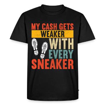 Sneakerhead Collectionneur de baskets - T-shirt Premium bio Homme - noir - Devant - Nico (187cm)