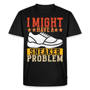 Sneakerhead Collectionneur de baskets - T-shirt Premium bio Homme - noir - Devant - Nico (187cm)