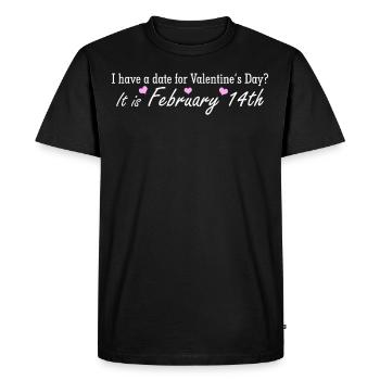 Saint-Valentin Girlfirend Boyfriend - T-shirt Premium bio Homme - noir - Devant - Nico (187cm)