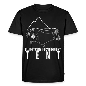 Tente Camping Tentes Outdoor - T-shirt Premium bio Homme - noir - Devant - Nico (187cm)