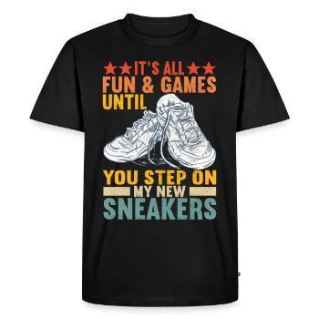 Sneakerhead Sneaker Collector - T-shirt Premium bio Homme - noir - Devant - Nico (187cm)