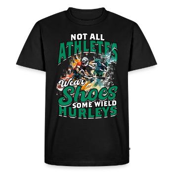 Hurleys hurlants - T-shirt Premium bio Homme - noir - Devant - Nico (187cm)