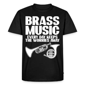 Cor d’harmonie trompette cuivres musique - T-shirt Premium bio Homme - noir - Devant - Nico (187cm)