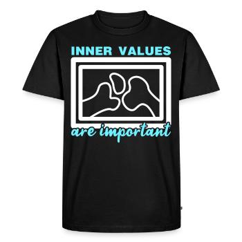 Radiographie des os aux rayons X Radiologie - T-shirt Premium bio Homme - noir - Devant - Nico (187cm)