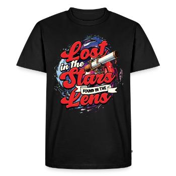 Astrophotographie - T-shirt Premium bio Homme - noir - Devant - Nico (187cm)