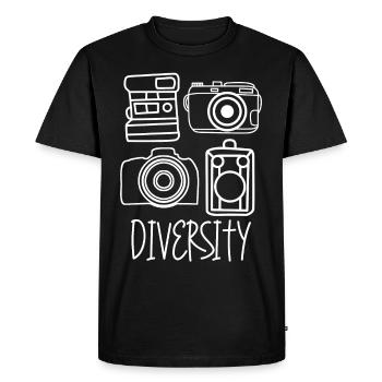 Appareil photo Photographe Photographie Photographie - T-shirt Premium bio Homme - noir - Devant - Nico (187cm)