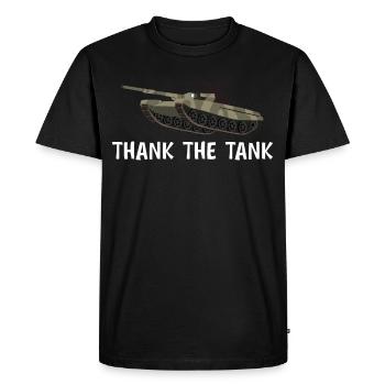 Chars de combat de combat de chars MBT - T-shirt Premium bio Homme - noir - Devant - Nico (187cm)
