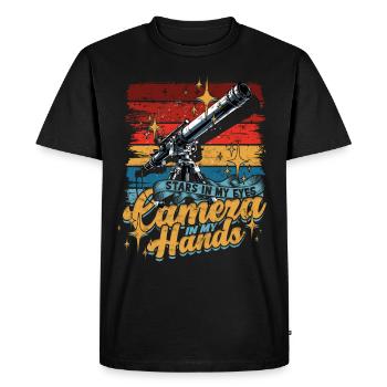 Astrophotographie - T-shirt Premium bio Homme - noir - Devant - Nico (187cm)