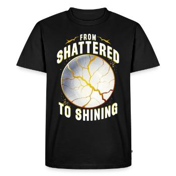 Kintsugi Kintsukuroi From Shattered To Shining - Men's Premium Organic T-Shirt - black - Front - Nico (187cm)
