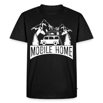 Tente de toit Camping Mobile Home Camping-car - T-shirt Premium bio Homme - noir - Devant - Nico (187cm)