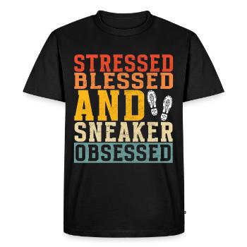 Sneakerhead Sneaker Collector - T-shirt Premium bio Homme - noir - Devant - Nico (187cm)