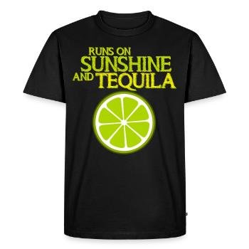 Tequila Lime Tequila Mexico - Men's Premium Organic T-Shirt - black - Front - Nico (187cm)