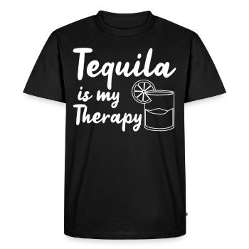 tequila - Men's Premium Organic T-Shirt - black - Front - Nico (187cm)