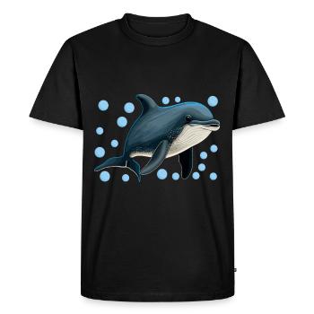 Biologie marine Biologiste marin - T-shirt Premium bio Homme - noir - Devant - Nico (187cm)