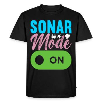 Biologie marine Biologiste marin - T-shirt Premium bio Homme - noir - Devant - Nico (187cm)