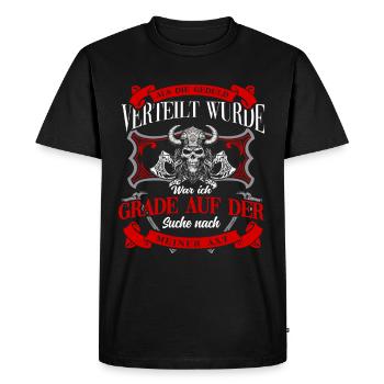 T-shirt Viking Valhalla Valhalla Dieu Odin - T-shirt Premium bio Homme - noir - Devant - Nico (187cm)